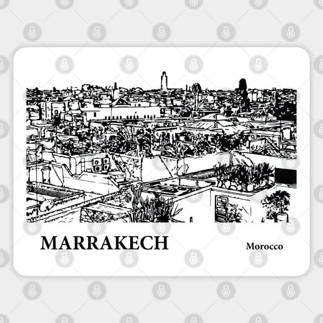Marrakech Morocco Magnet by Lakeric